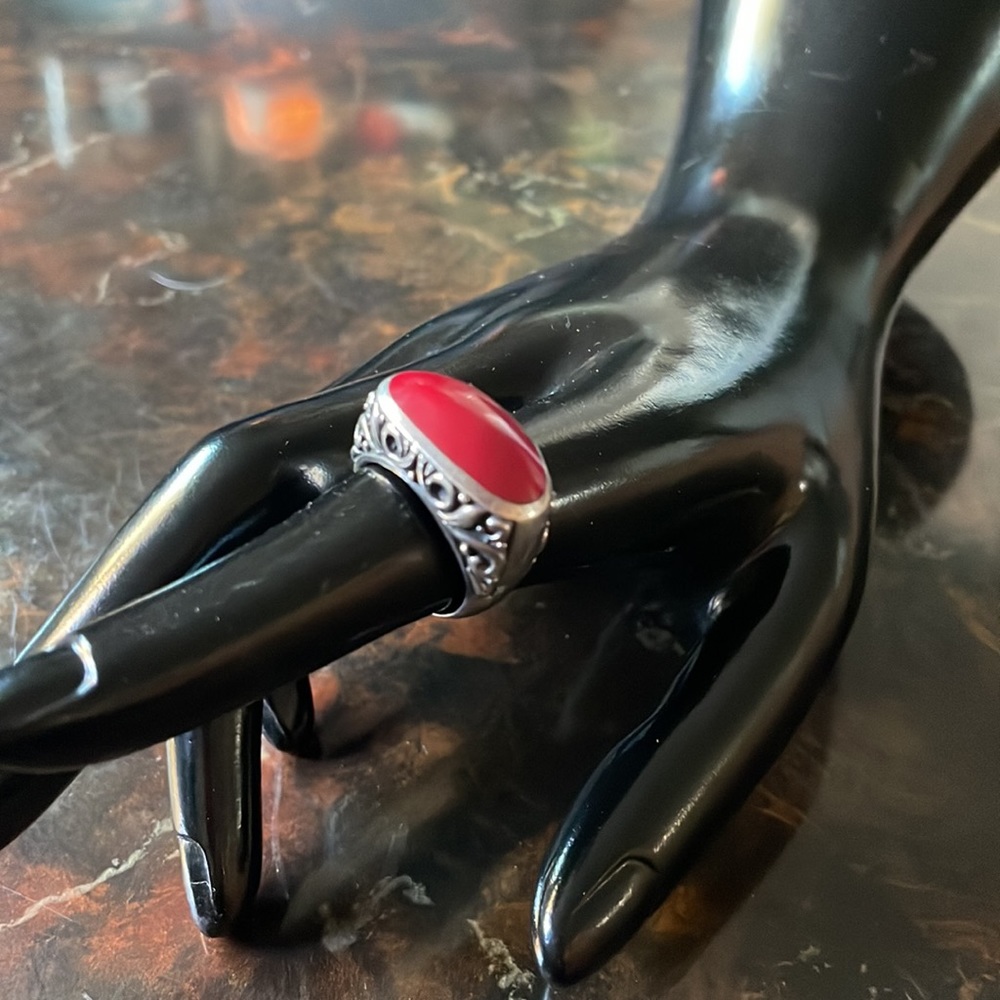 🌟 Carnelian silver ring